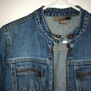 Zippered Demin Jacket